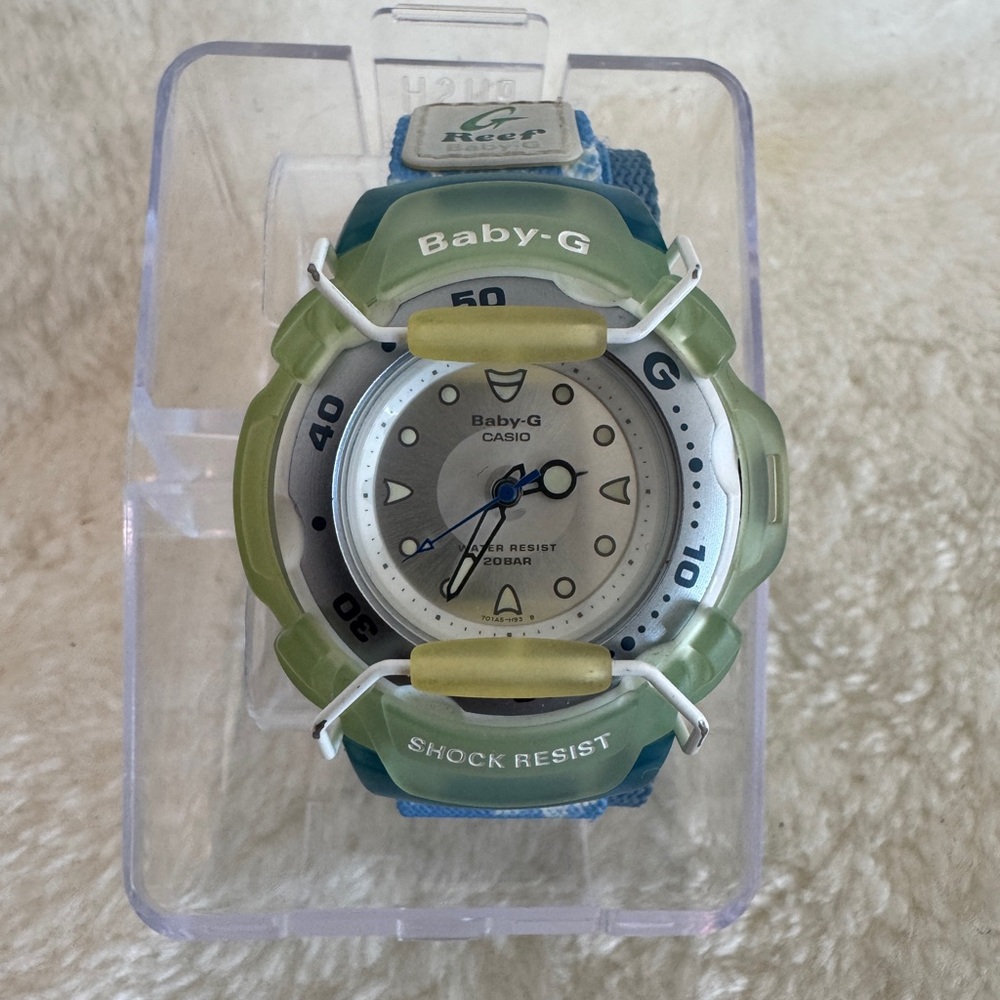 CASIO G Reef Blue and Green Baby-G Watch